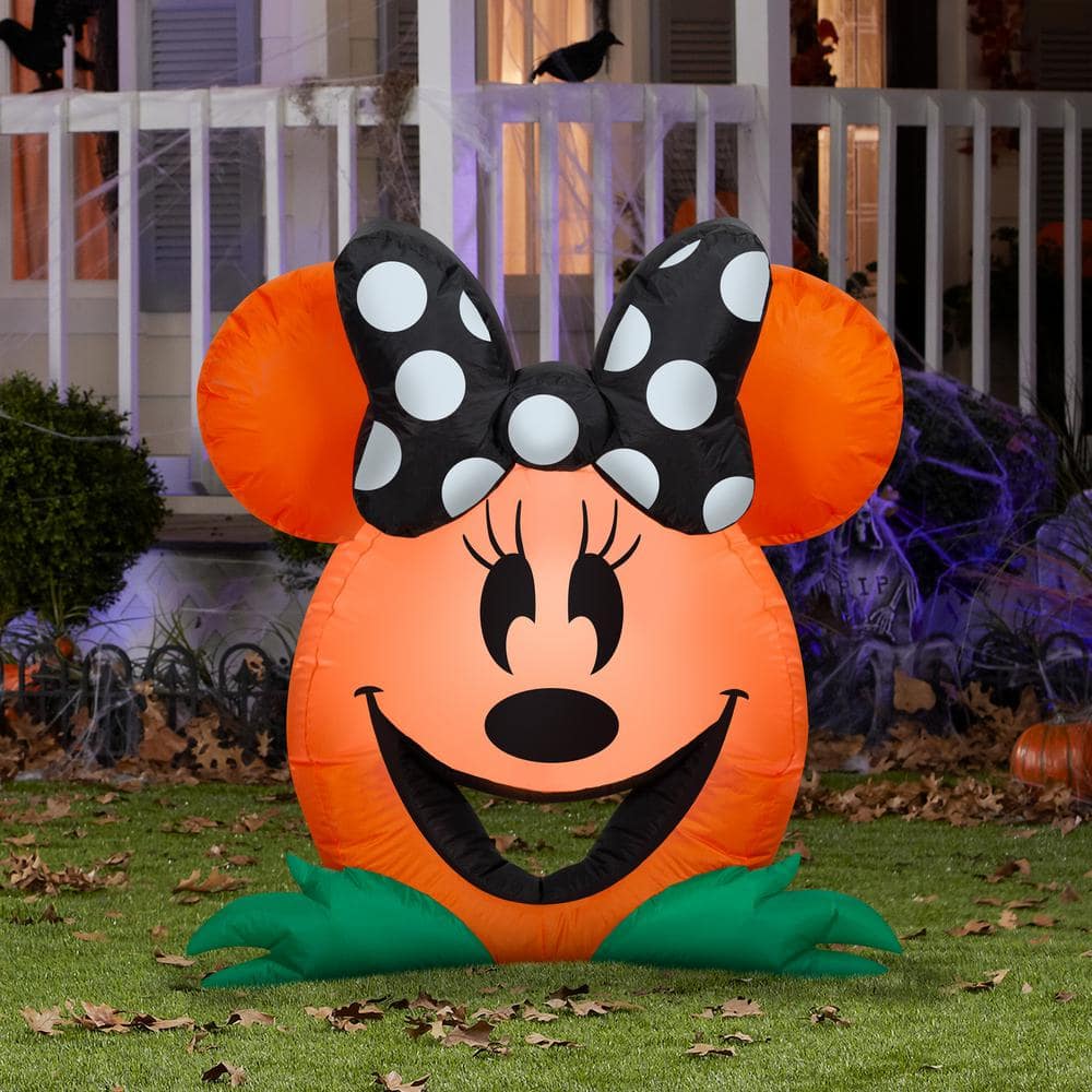 3 ft Minnie Mouse Halloween Inflatable Cutie Pumpkin