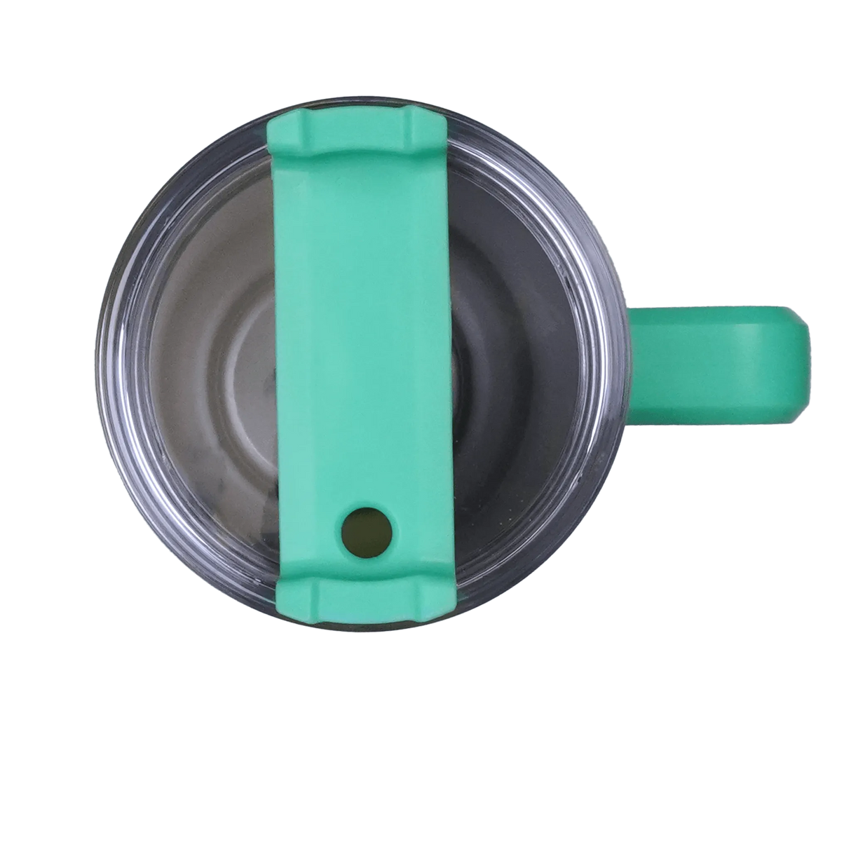 40 oz Handled Tumbler Shimmer Ombre - White & Mint