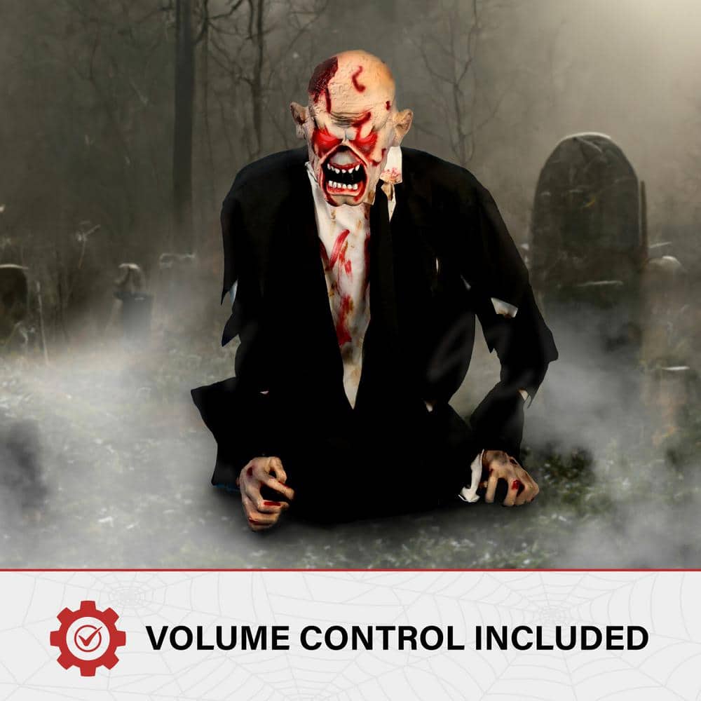 35 Inc. Animated Damien Tekky Prop For Zombie Halloween Decoration