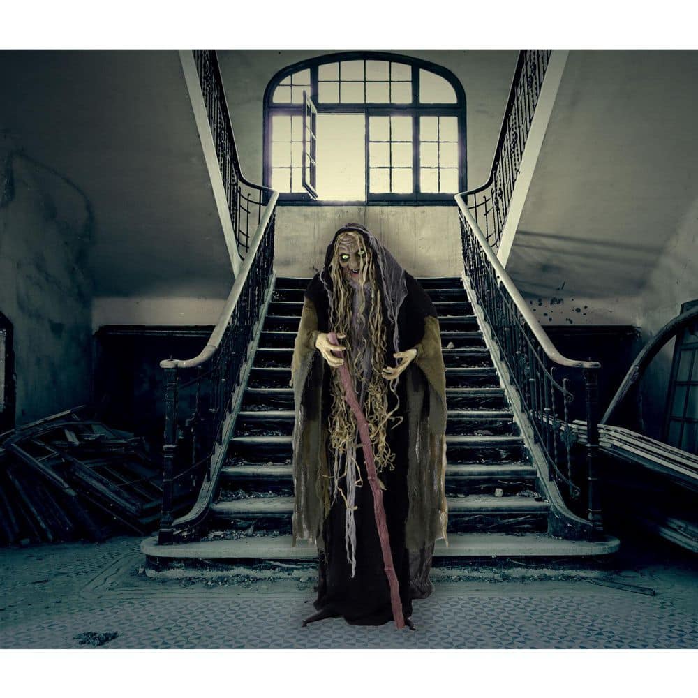 68 in. Touch Activated Animatronic Witch