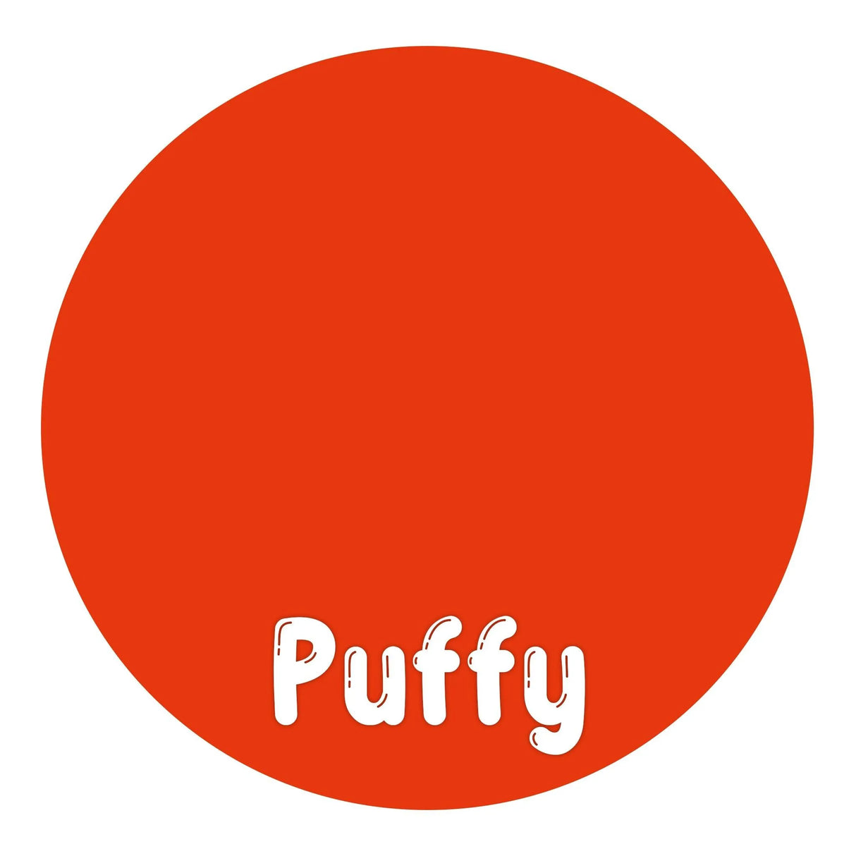 Heat Transfer Vinyl 3D Puffy HTV - Orange (1 Roll - 12"x 60")