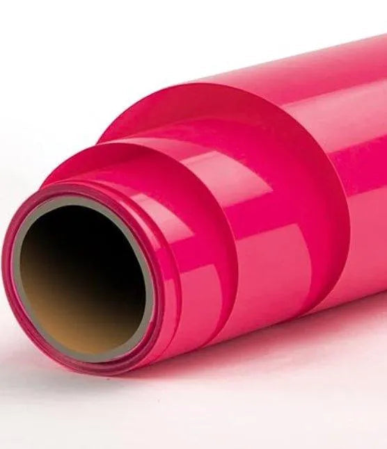 Heat Transfer Vinyl Fluorescent HTV - Neon Fuchsia (1 Roll - 12"x 60")