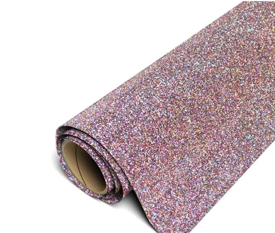 Heat Transfer Vinyl Glitter HTV - Confetti (1 Roll - 12"x 60")