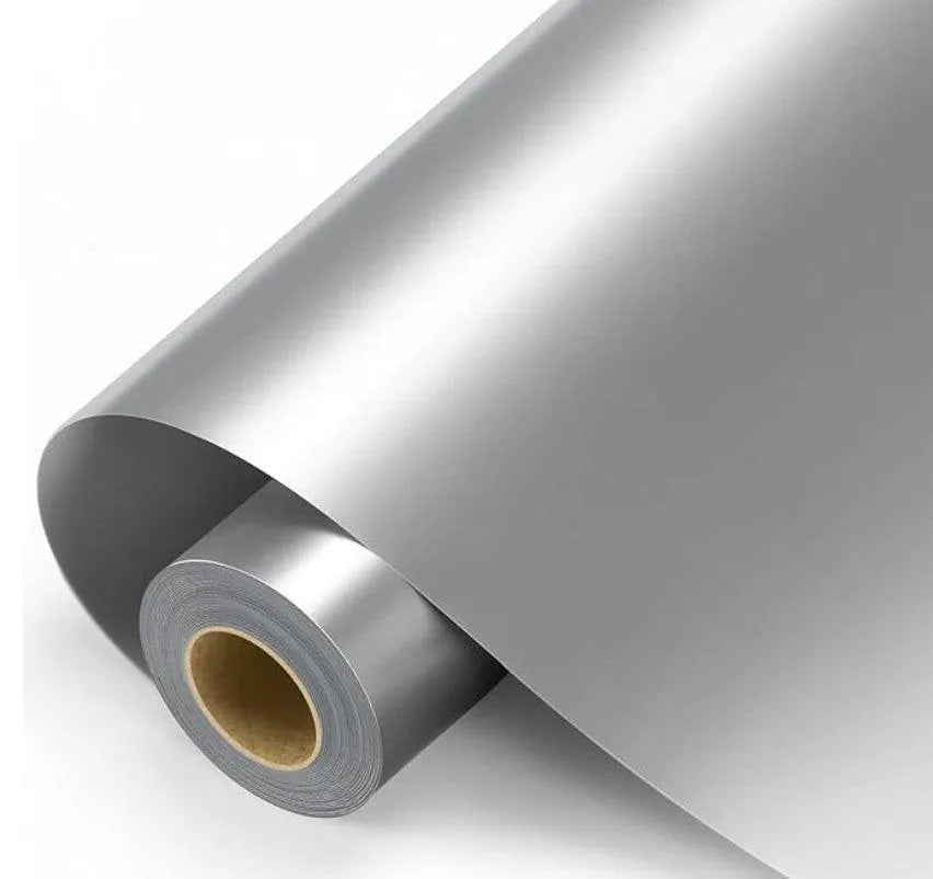 Heat Transfer Vinyl HTV - Silver (1 Roll - 12"x 60")