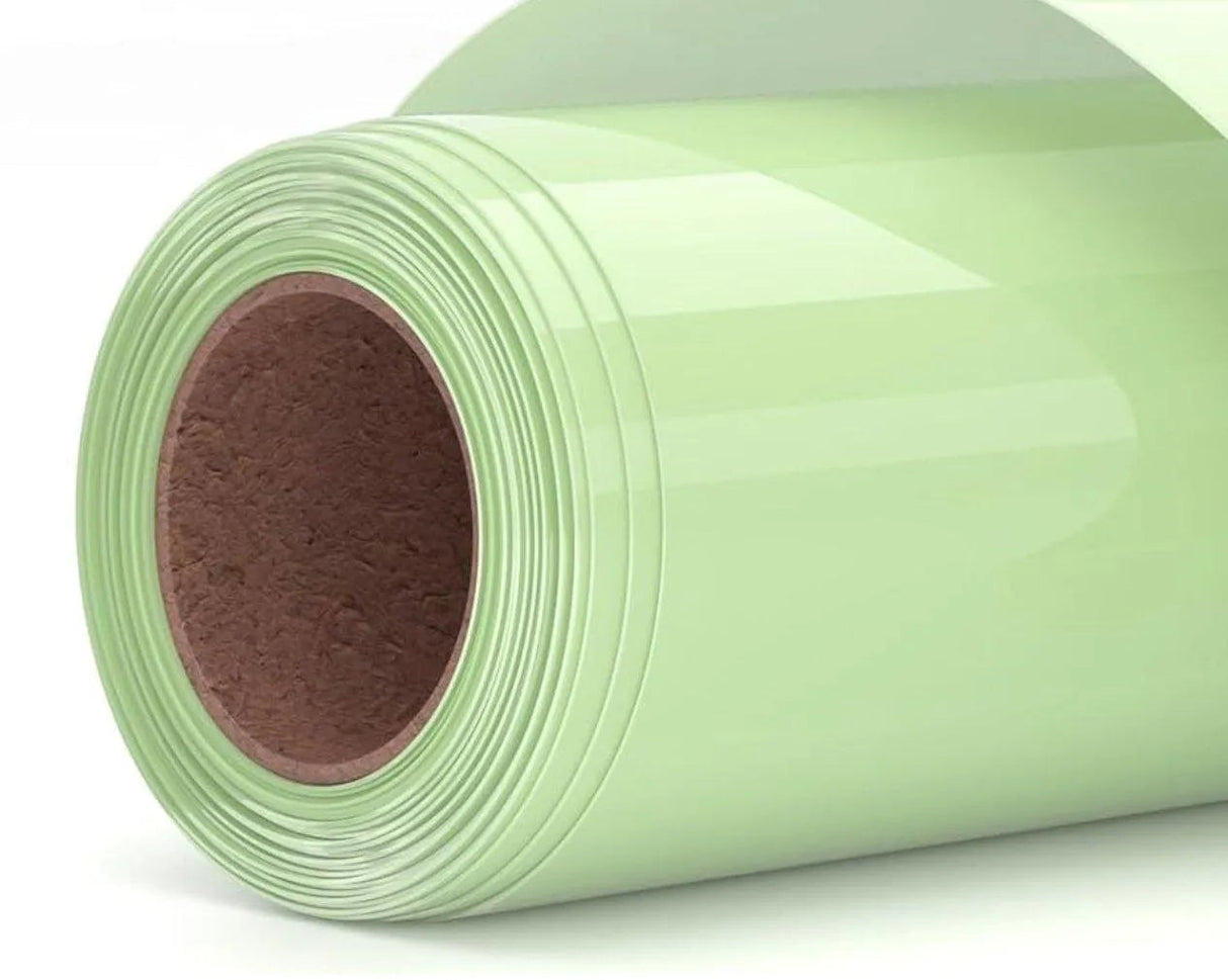 Heat Transfer Vinyl Sublimation HTV For Light Fabric - Clear Glossy (1 Roll - 12"x 60")