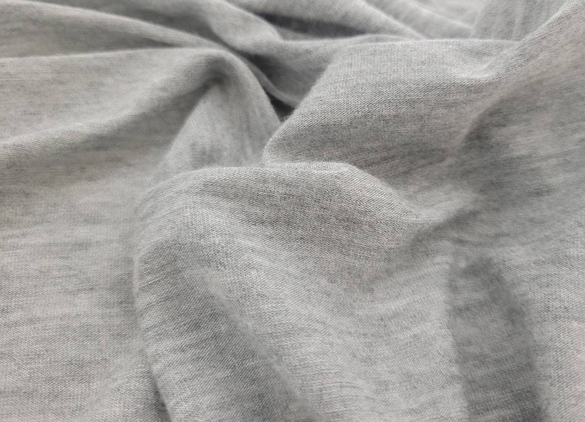 Silk Modal Jersey Heather Gray