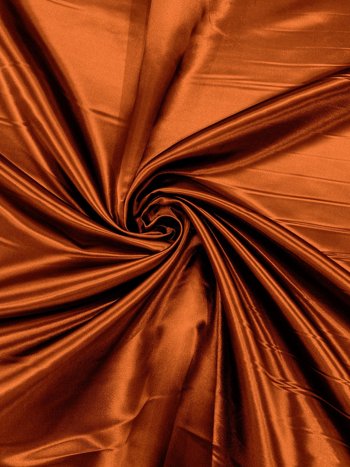 Heavy Shiny Bridal Satin Polyester Fabric - Solid Glossy Finish, 58" Width (1 Yard)