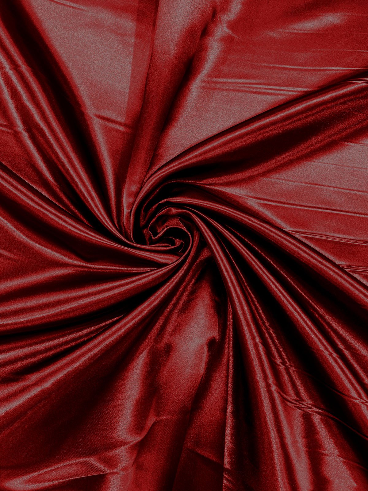 Heavy Shiny Bridal Satin Polyester Fabric - Solid Glossy Finish, 58" Width (1 Yard)