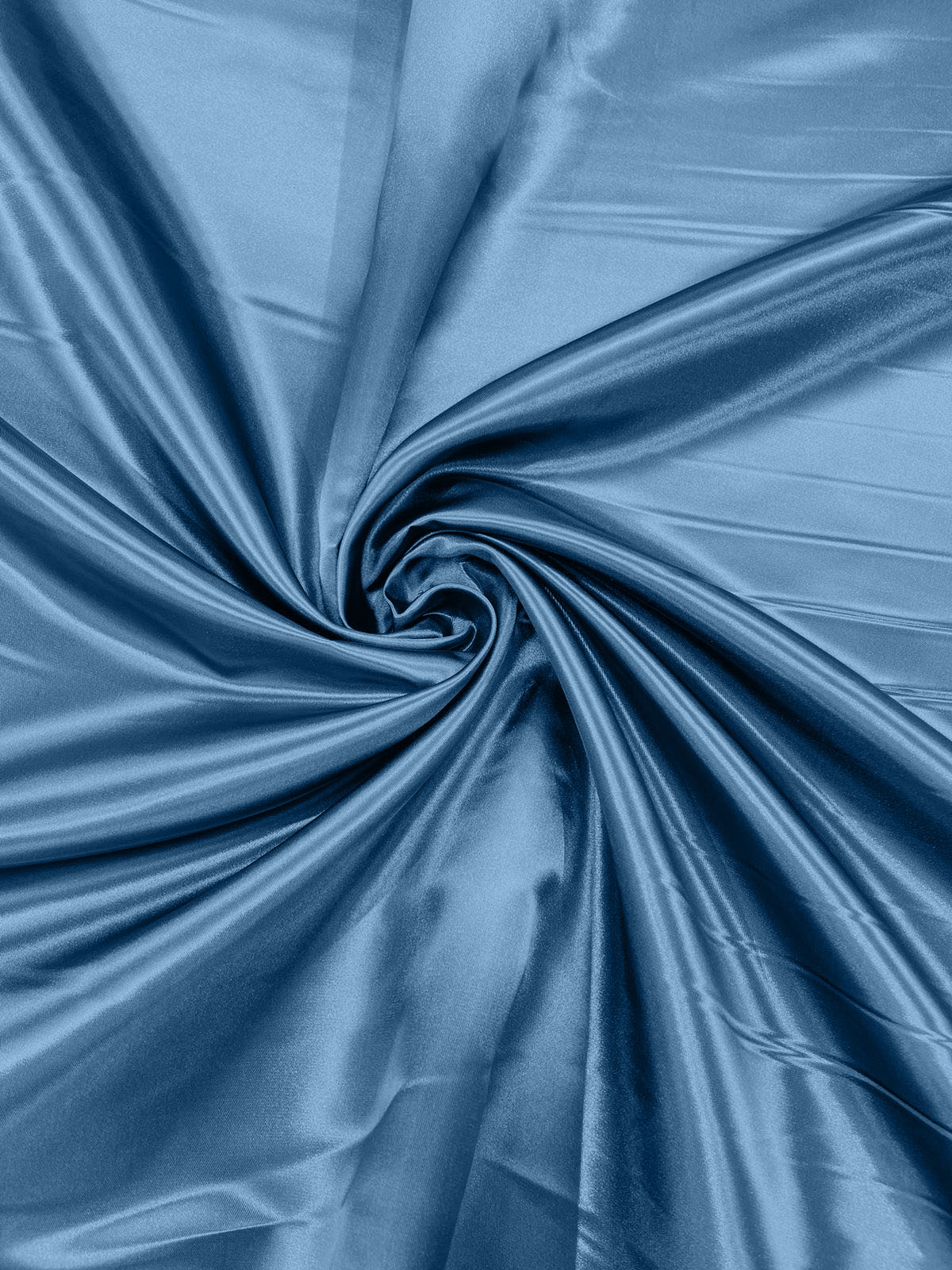 Heavy Shiny Bridal Satin Polyester Fabric - Solid Glossy Finish, 58" Width (1 Yard)