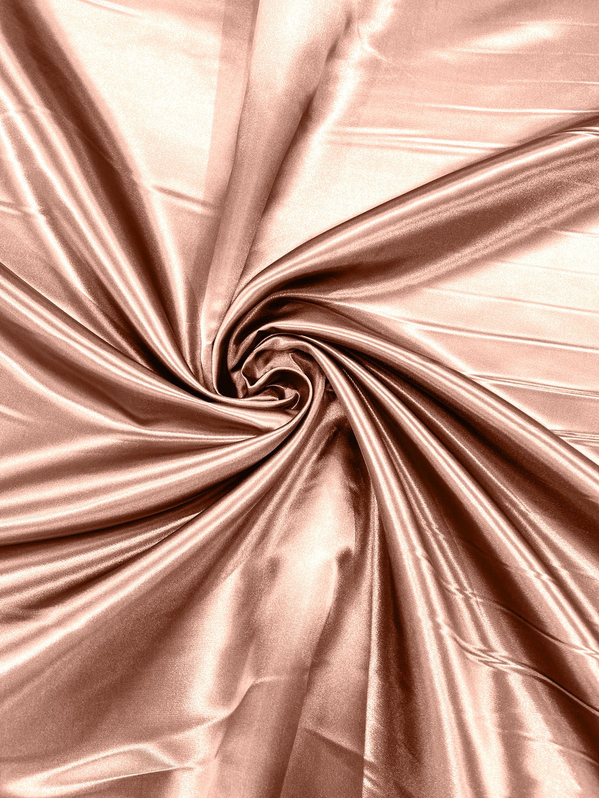 Heavy Shiny Bridal Satin Polyester Fabric - Solid Glossy Finish, 58" Width (1 Yard)