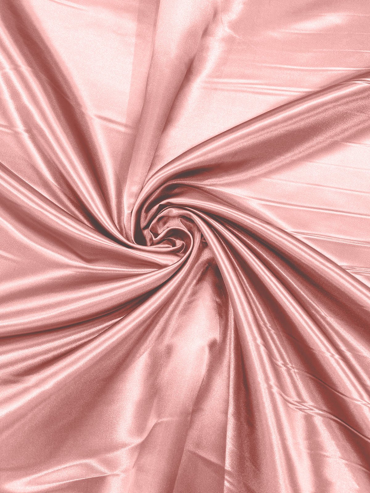 Heavy Shiny Bridal Satin Polyester Fabric - Solid Glossy Finish, 58" Width (1 Yard)