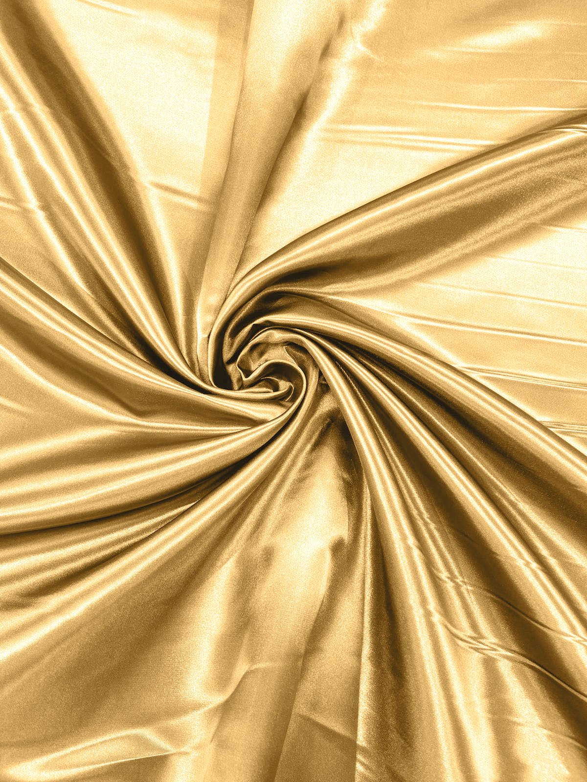 Heavy Shiny Bridal Satin Polyester Fabric - Solid Glossy Finish, 58" Width (1 Yard)