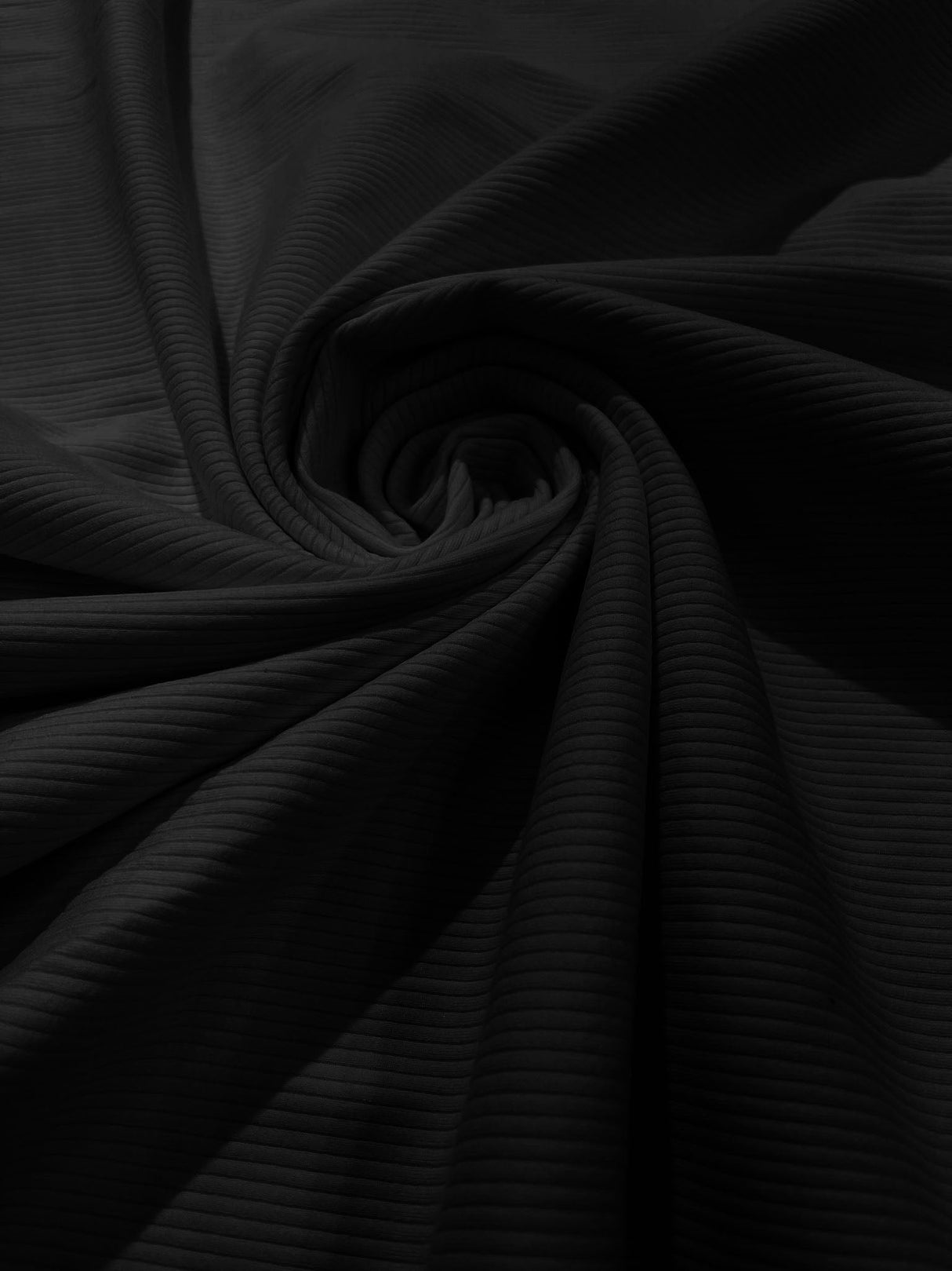 Heavy Rib Stretches Knit Rayon Spandex Fabric - Ribbed Stretch Knit, 54" Width (1 Yard)