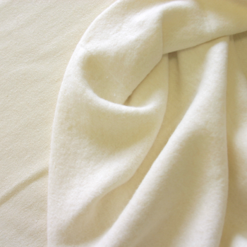 Hemp Organic Cotton Fleece Fabric - Natural Oatmeal
