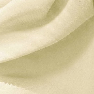 Chiffon Ivory Polyester Fabric - Ivory Sheer Chiffon, 58/60" Width (1 Yard)