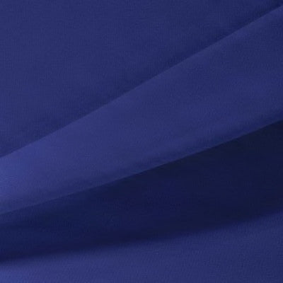 Chiffon Royal Blue Polyester Fabric - Sheer, Royal Blue, 58/60" Width (1 Yard)