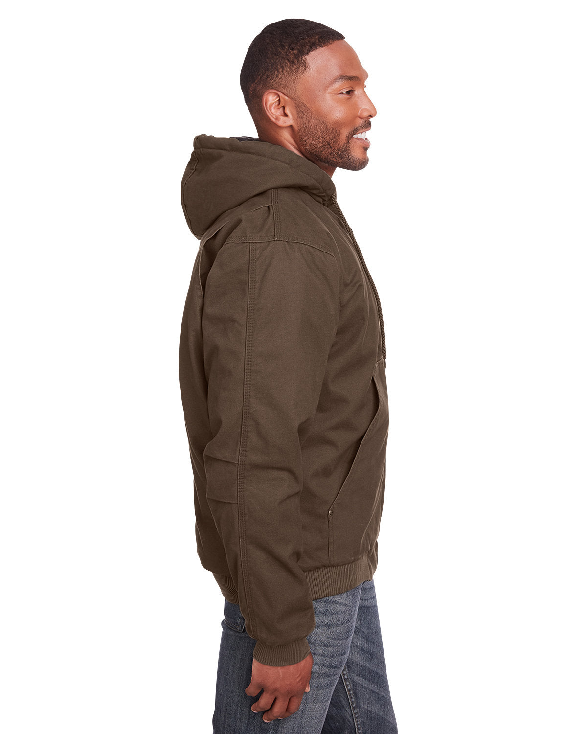 Men's Tall Highland Washed Cotton Duck Hooded Jacket
