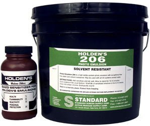 206 Purple Diazo Photo Emulsion - Purple, Fine Line Detail, Quart, Gallon (1 Quart, 1 Gallon)