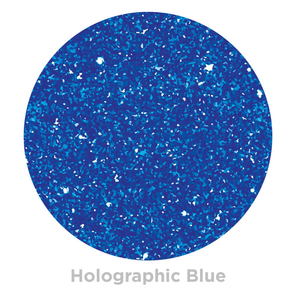 Confetti Sapphire Blue Holographic