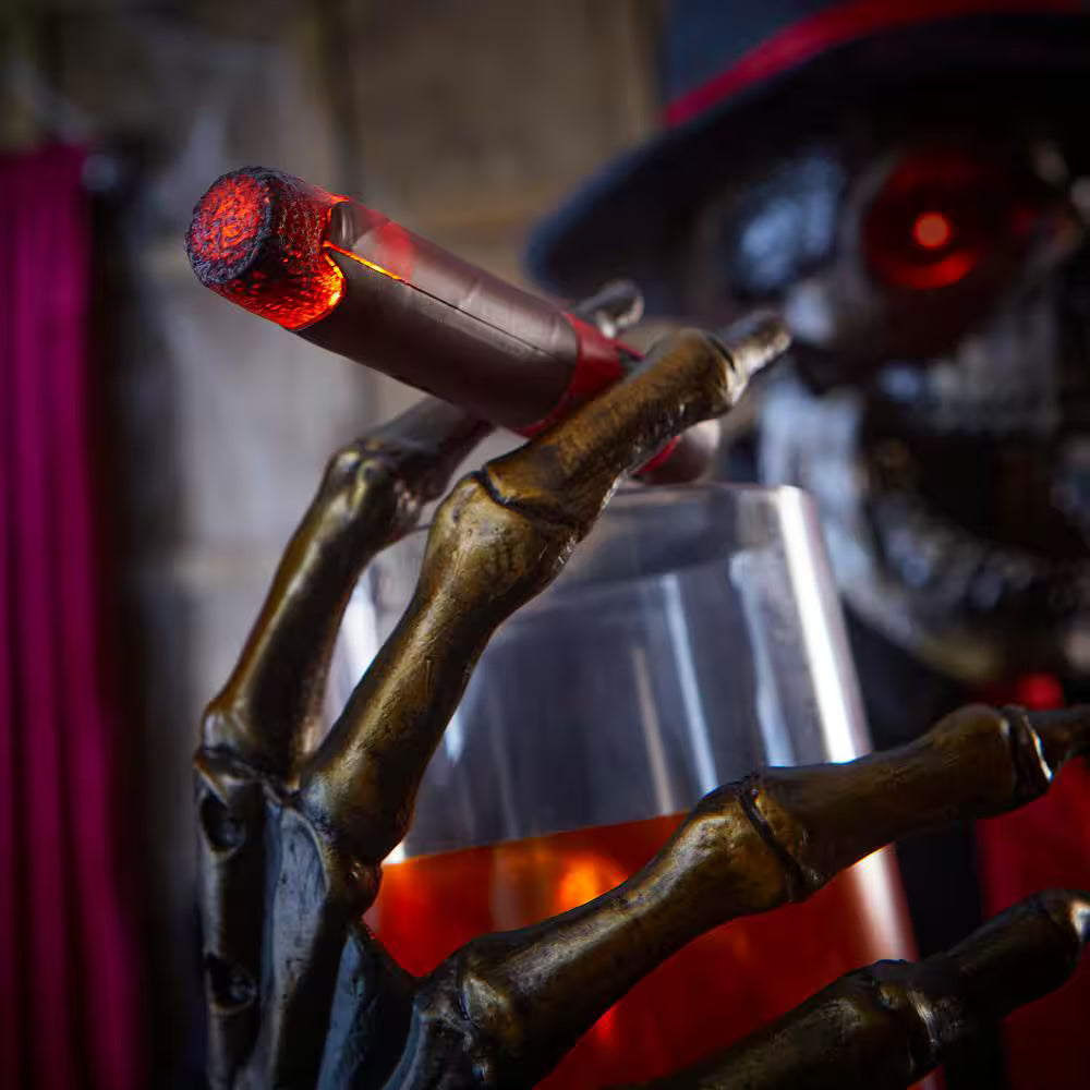 Grave and Bones Animated Jack of Spades Halloween Decoration 6.5 Feet