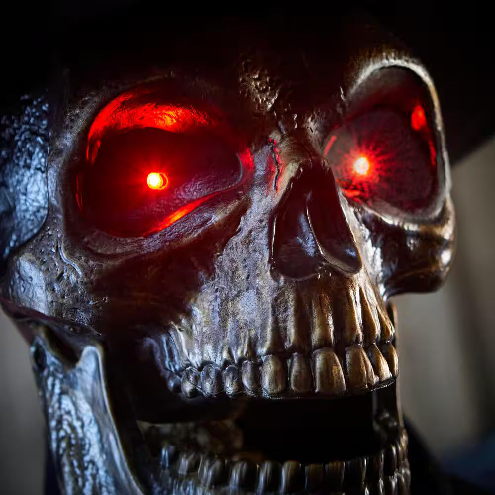 Grave and Bones Animated Jack of Spades Halloween Decoration 6.5 Feet