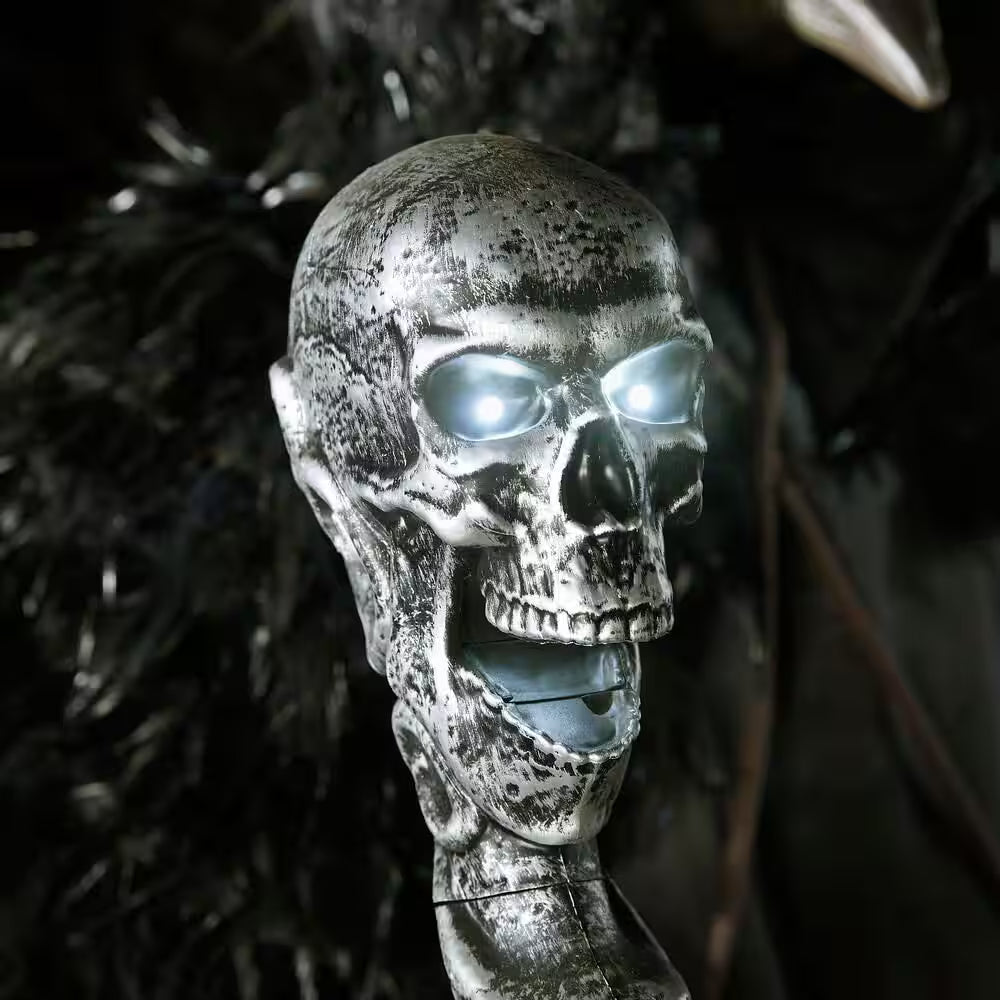 6.5-ft Gruesome Grounds Animated LED Raven Halloween Decoration