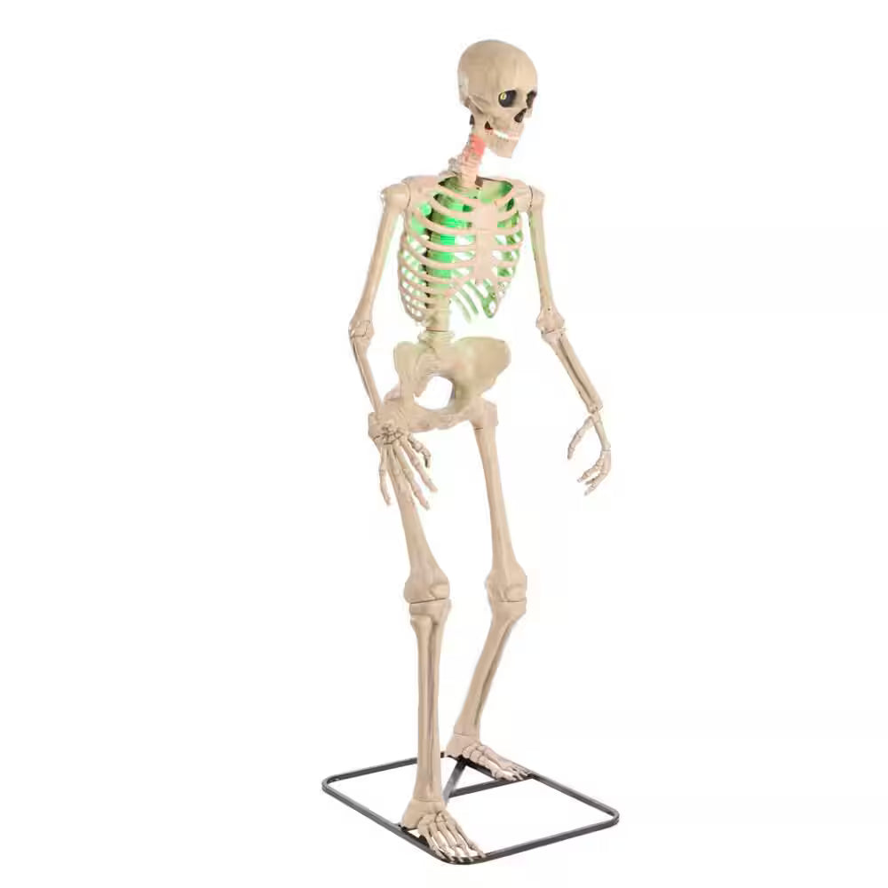 Controlled Ultra Skelly Animated LED Skeleton Halloween Decoration 6.5 Feet