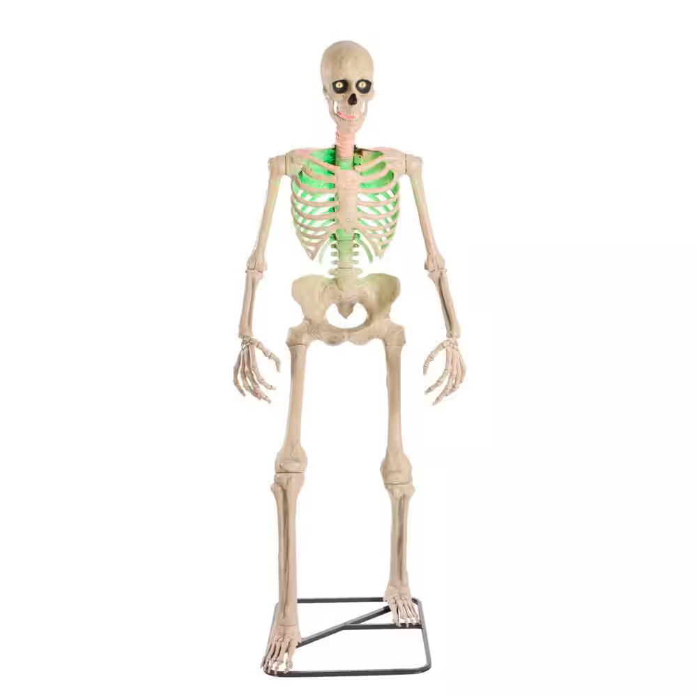 Controlled Ultra Skelly Animated LED Skeleton Halloween Decoration 6.5 Feet
