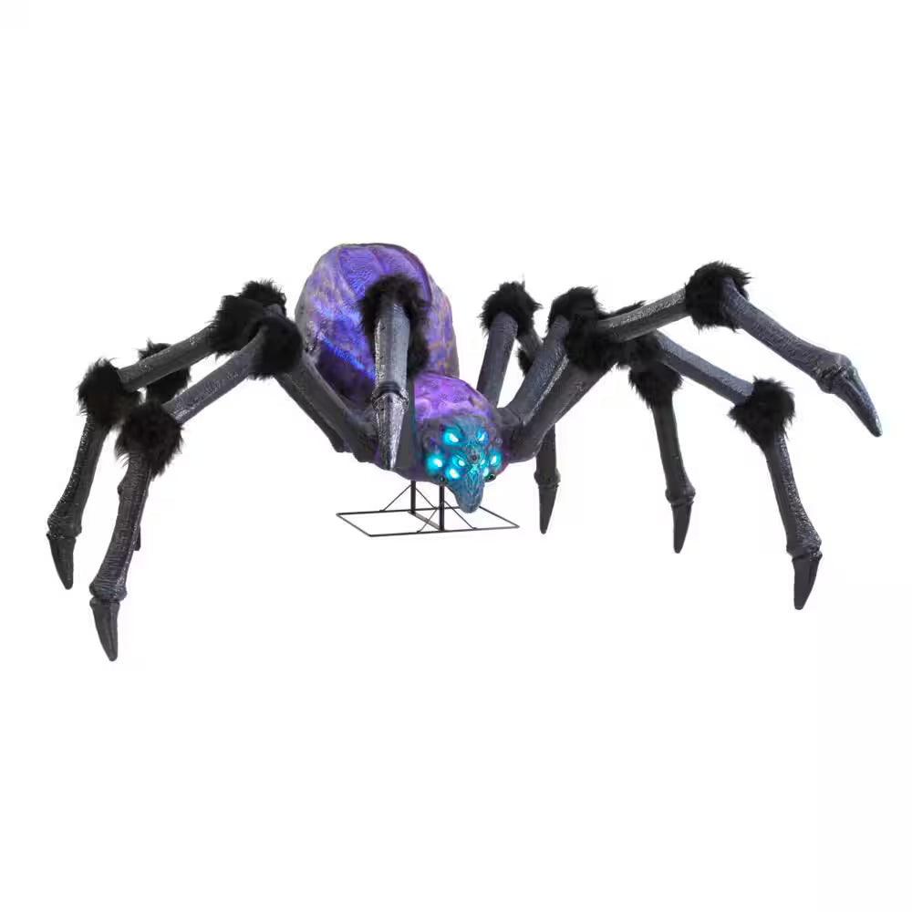 Gruesome Grounds Giant LED Arachnophobia Spider Halloween Decoration 9.5 Feet