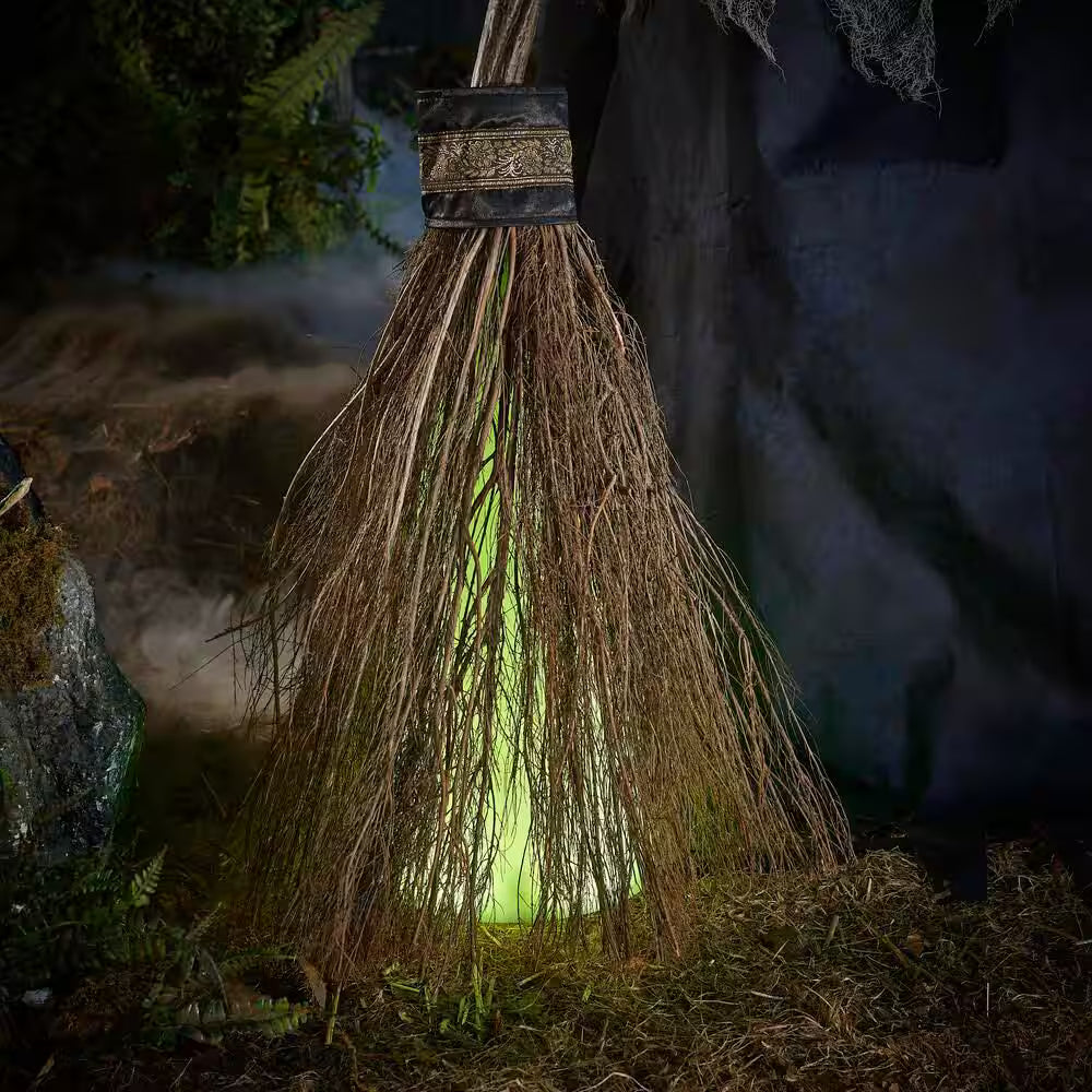 Animated LED Nightshade Witch Halloween Decoration with LifeEyes LCD Eyes 6 Feet