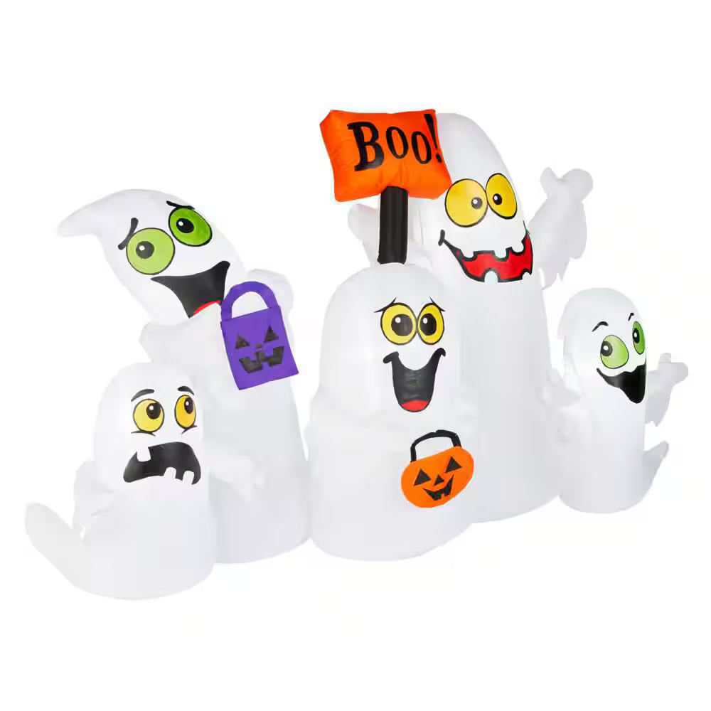 LED Airblown Ghost Scene Halloween Decoration Indoor Outdoor Inflatable