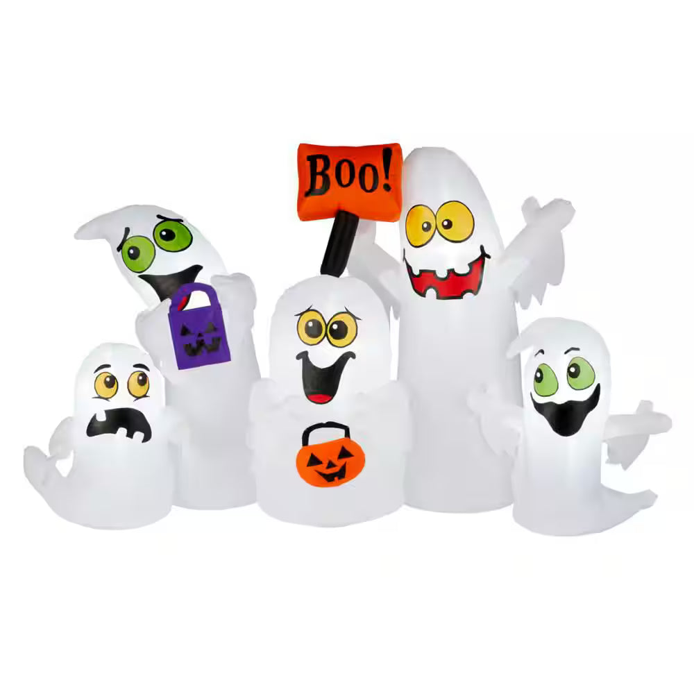 LED Airblown Ghost Scene Halloween Decoration Indoor Outdoor Inflatable