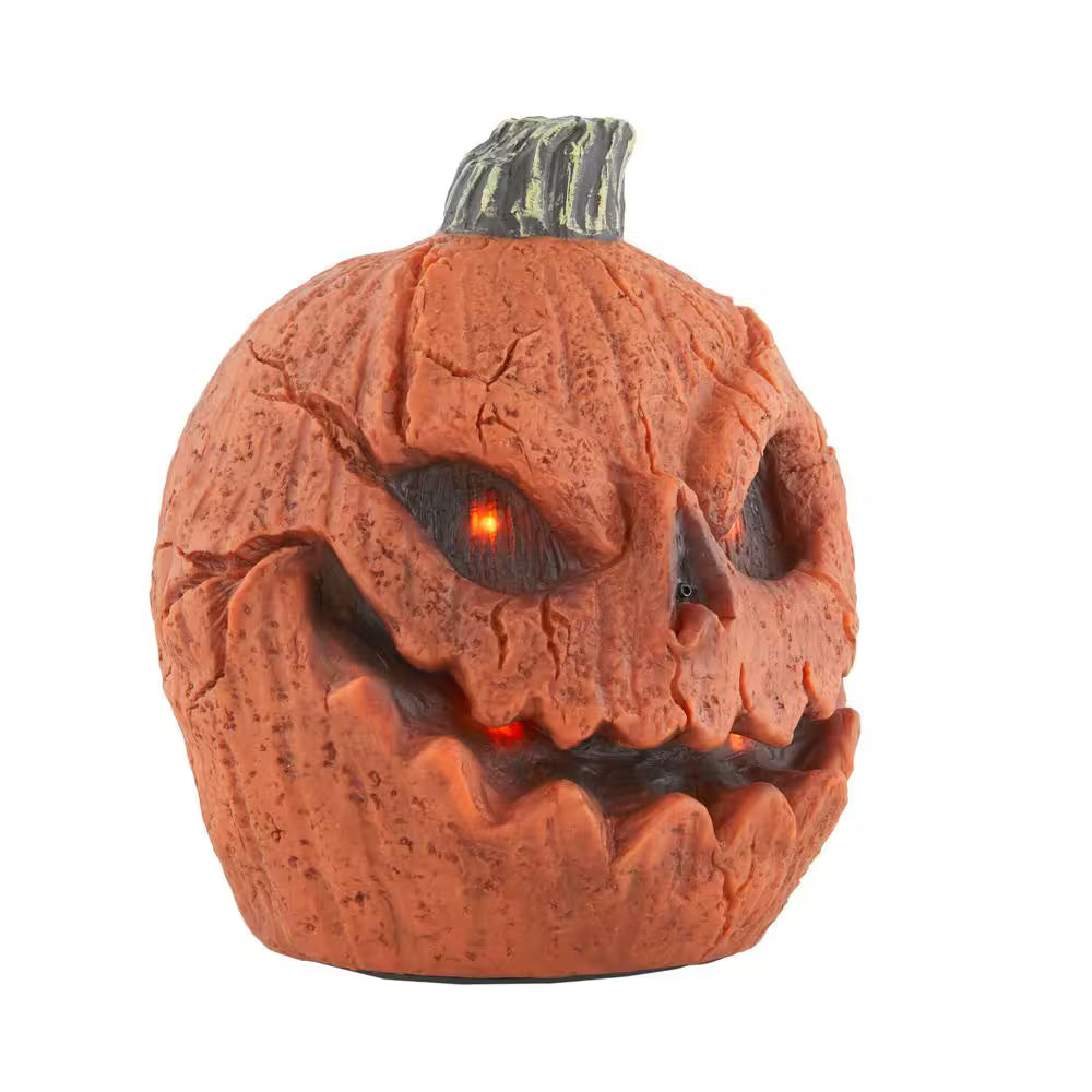 Battery Operated Animated Lighted Talking Rotten Jack-O-Lantern Halloween Decoration