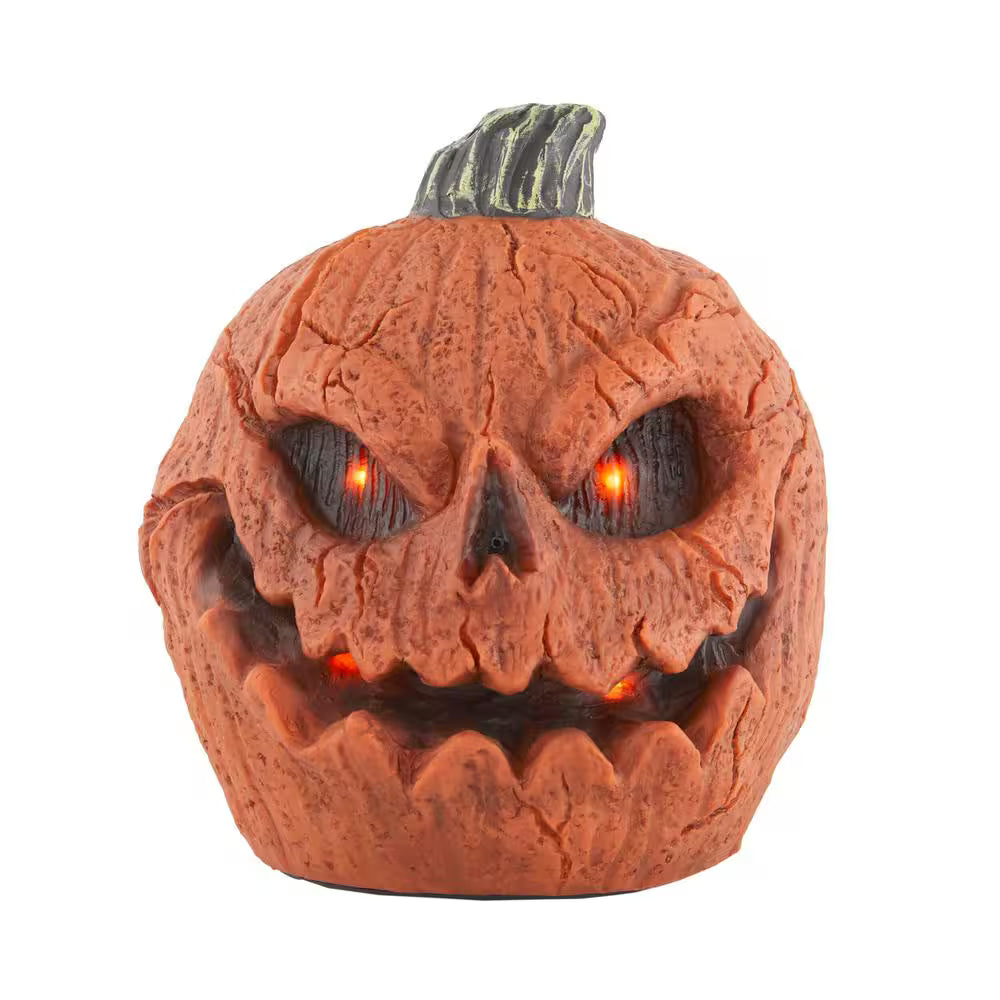 Battery Operated Animated Lighted Talking Rotten Jack-O-Lantern Halloween Decoration