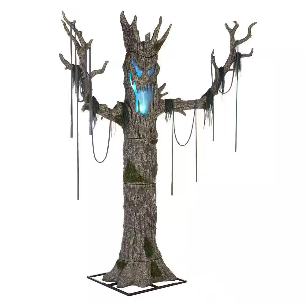 Gruesome Grounds Color Changing LED Murderous Maple Halloween Decoration 9 Feet