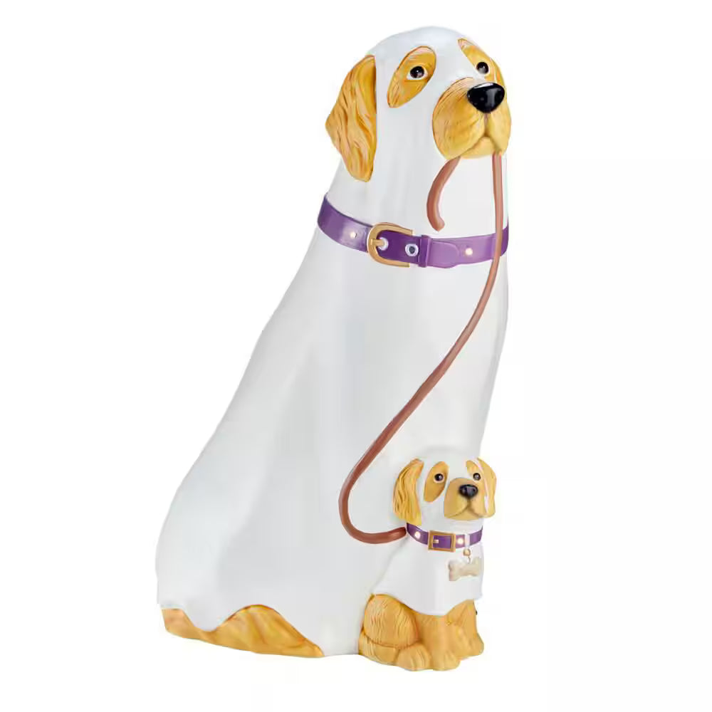 Battery Operated Halloween Classics LED Golden Retriever Ghosts Porch Greeter