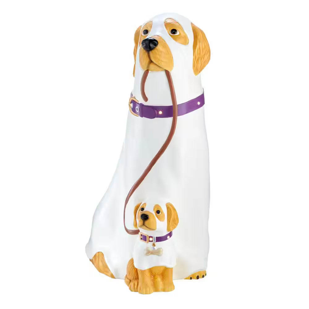 Battery Operated Halloween Classics LED Golden Retriever Ghosts Porch Greeter