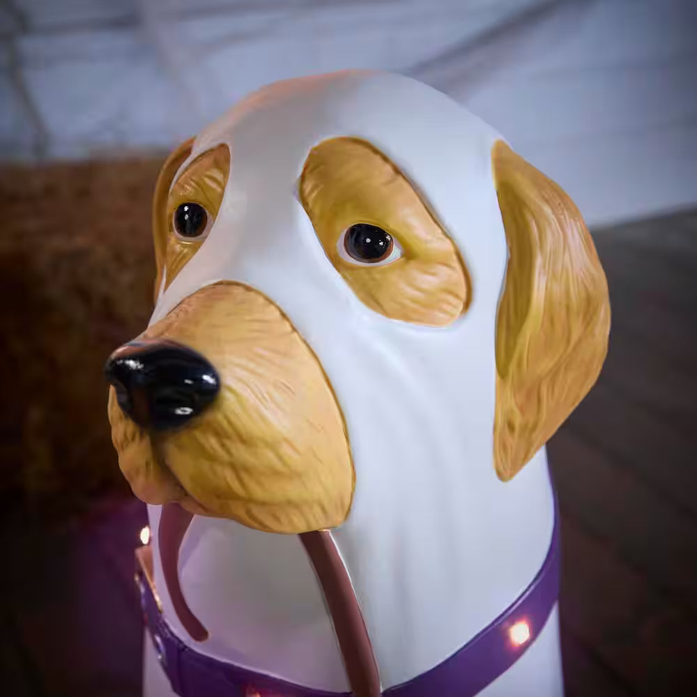 Battery Operated Halloween Classics LED Golden Retriever Ghosts Porch Greeter