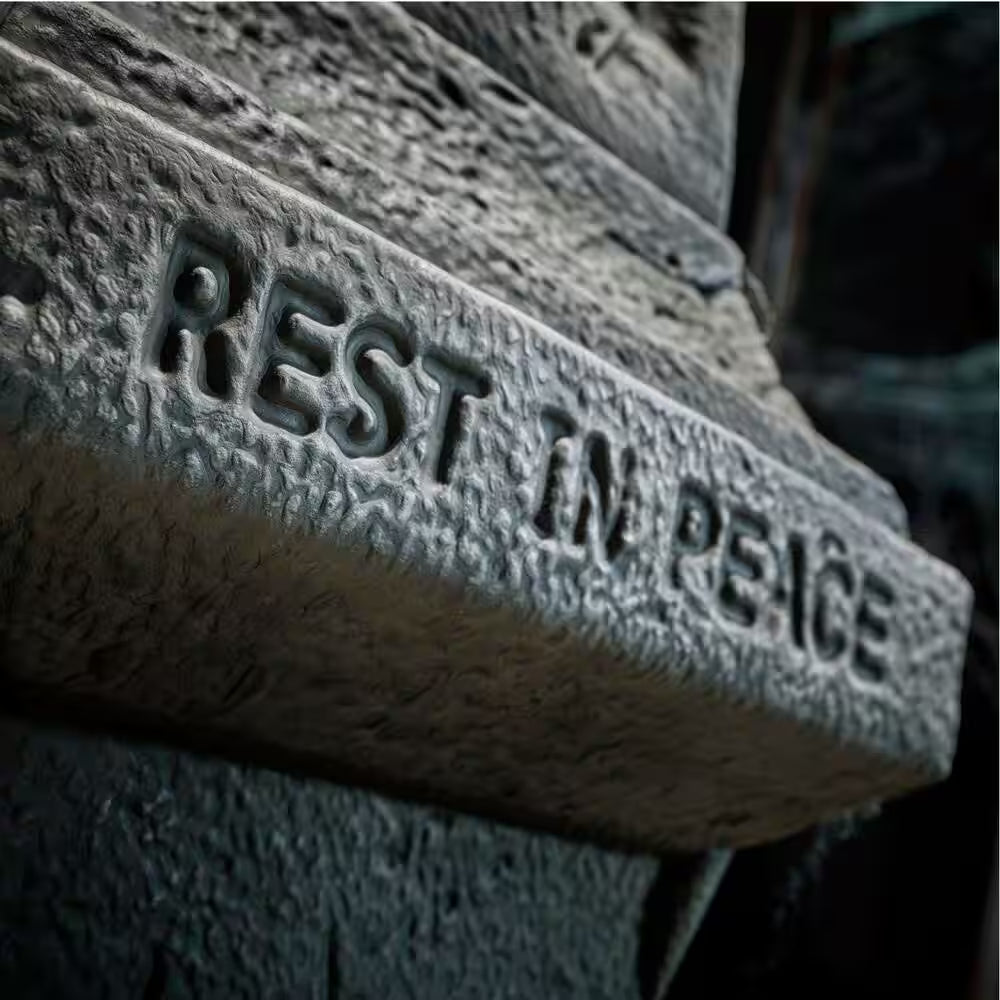 Grave and Bones Halloween Obelisk Tombstone Decoration 8 Feet