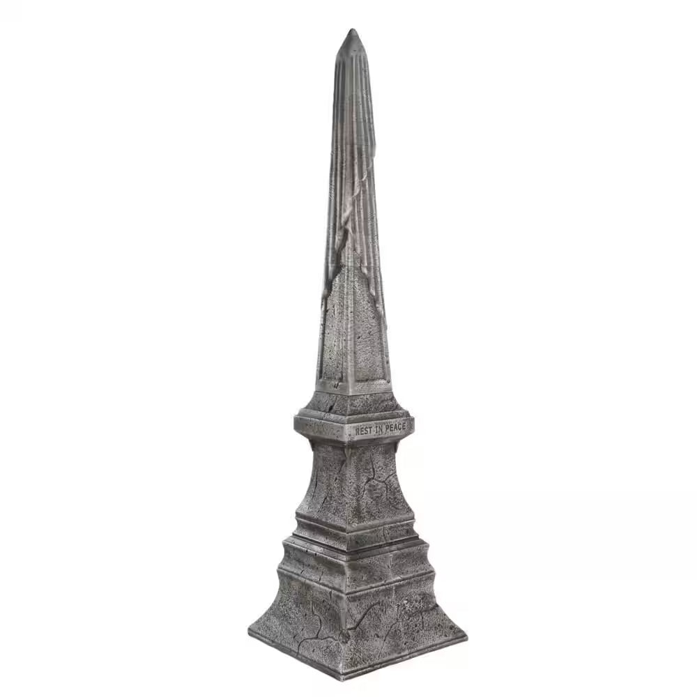 Grave and Bones Halloween Obelisk Tombstone Decoration 8 Feet