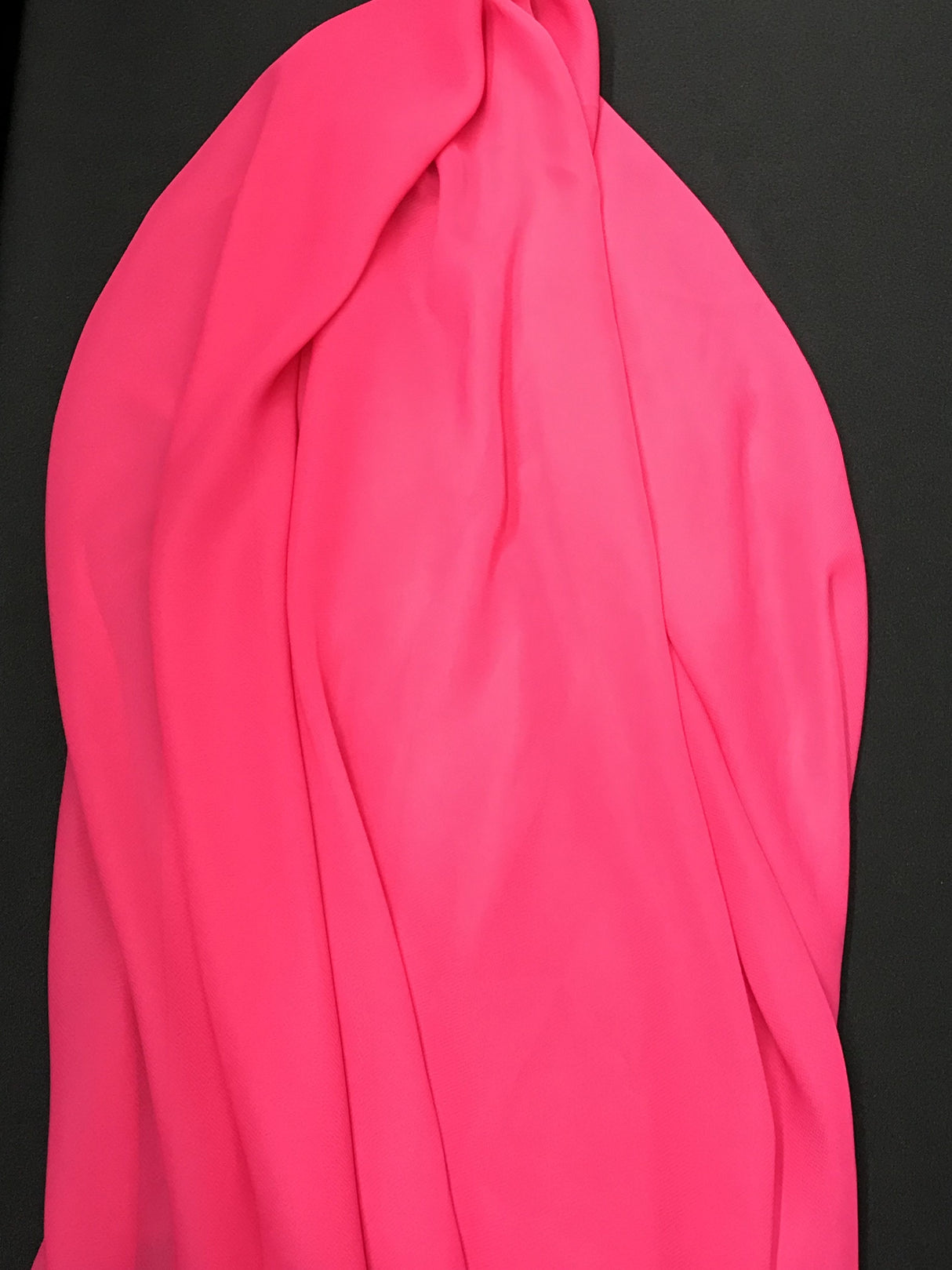 Hot Pink Chiffon Fabric - Hot Pink, Sheer, 59"-60" Width (1 Yard)