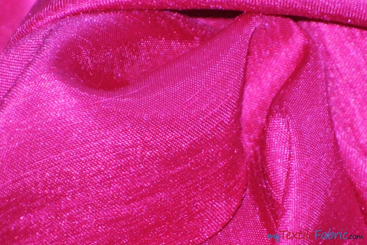 Shantung Satin Polyester Fabric - Reversible Satin Dupioni Silk, Multiple Colors, 58/60" Width (Yards, Bolts, Sample Swatches)