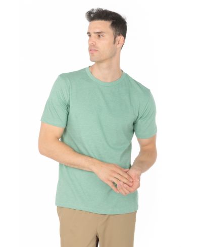 Lucky Blessed Life 3142P Polyester Cotton Fabric - Heather Fern, Sublimation T-Shirt, 4.2 Oz (1 Piece)