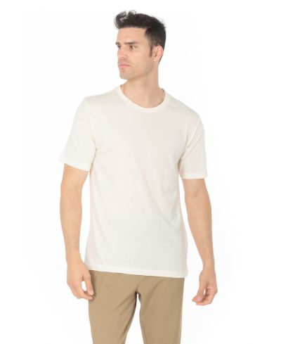 Lucky Blessed Life 3142P Polyester Cotton Fabric - Heather Natural, Sublimation T-Shirt, 4.2 Oz, Side Seam, Ribbed Neck (1 Piece)