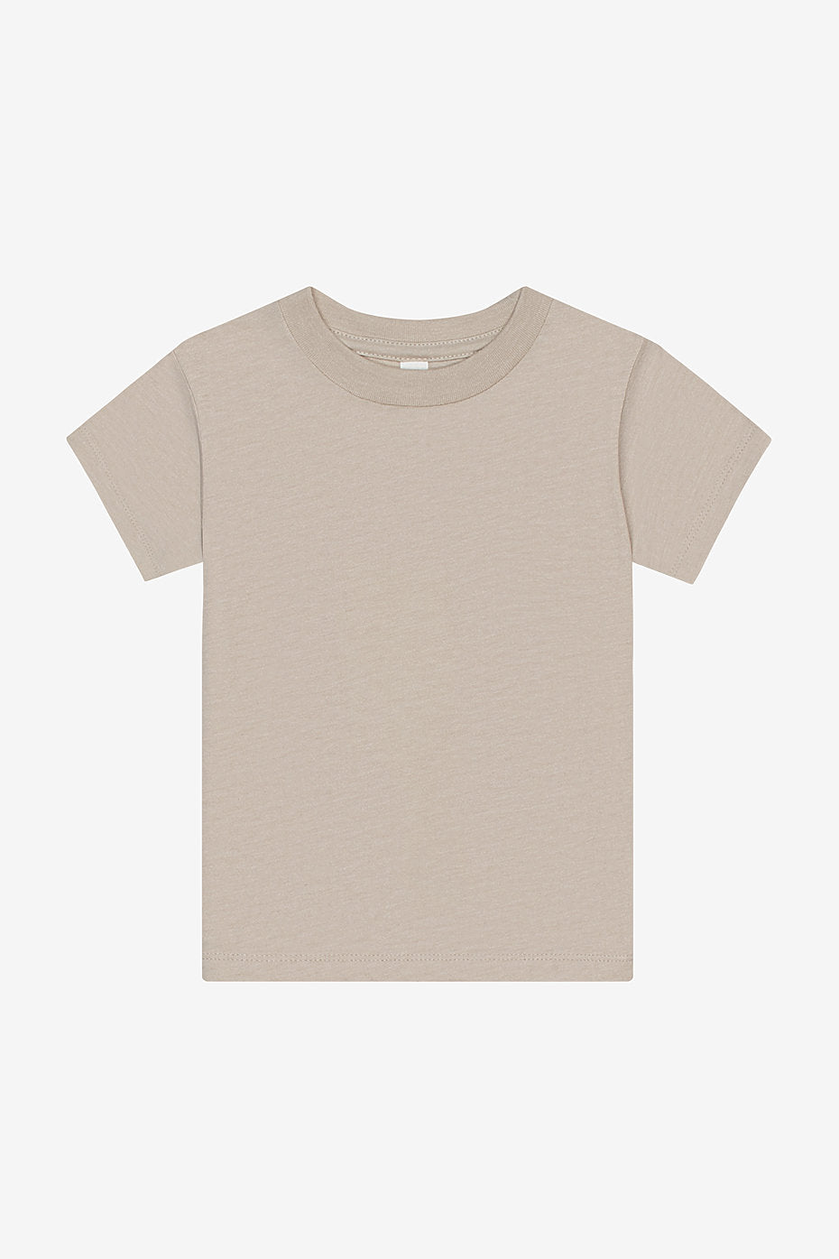 Bella Canvas 3001T Airlume Combed And Ring-Spun Cotton Jersey Fabric - HTR Stone, Toddler Short Sleeve (4.0 Oz)