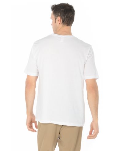 Lucky & Blessed Life 3142P Polyester Cotton Fabric - Heather White, Lightweight, Ribbed Neck, Side Seam (1 Piece)