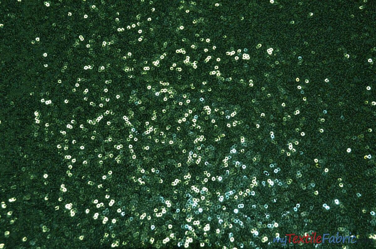 Glitz Mesh Sequins Polyester Fabric - 3Mm Glitter Sequins, 52" Width, Multiple Colors (1 Yard)