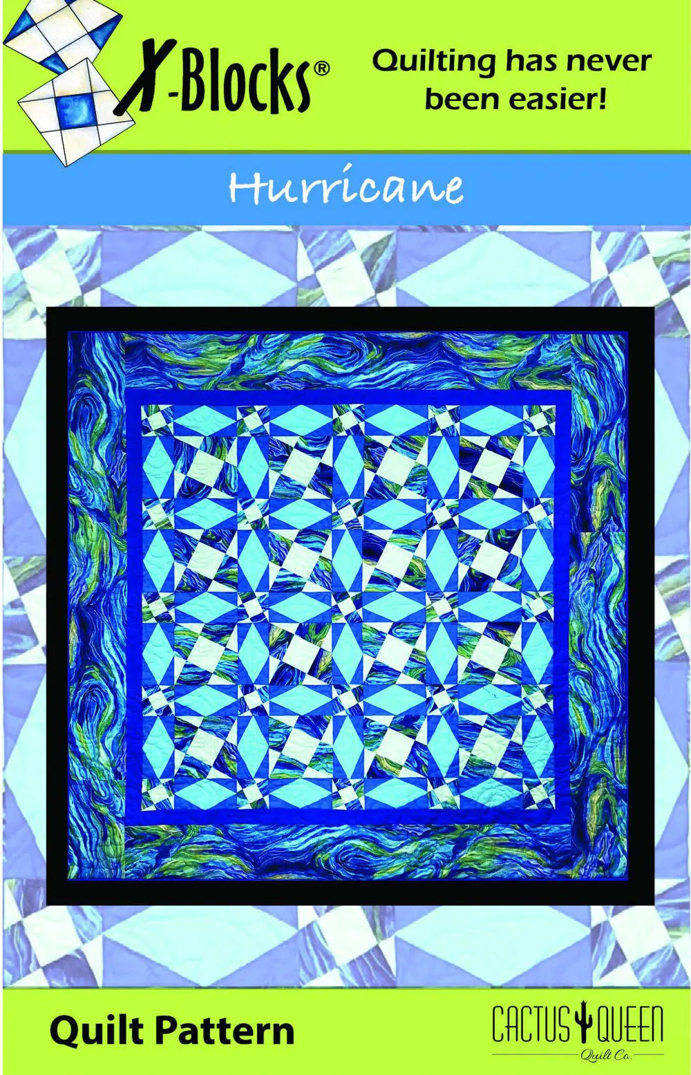 Quilting Pattern X-Block Hurricane