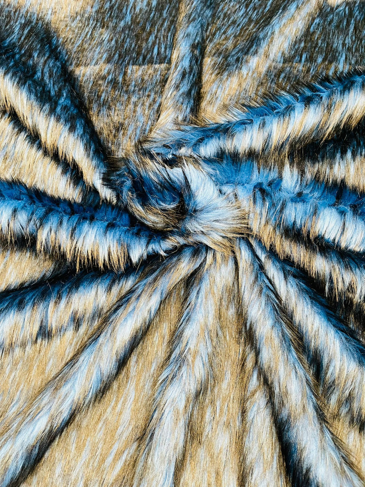 Husky Faux Fur Fabric - Jacquard Faux Fur, 2 Inch High Pile, 58" Width (1 Yard)