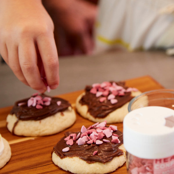 Wilton Naturally Flavored Pink Heart Confetti Sprinkles, 1.58 oz